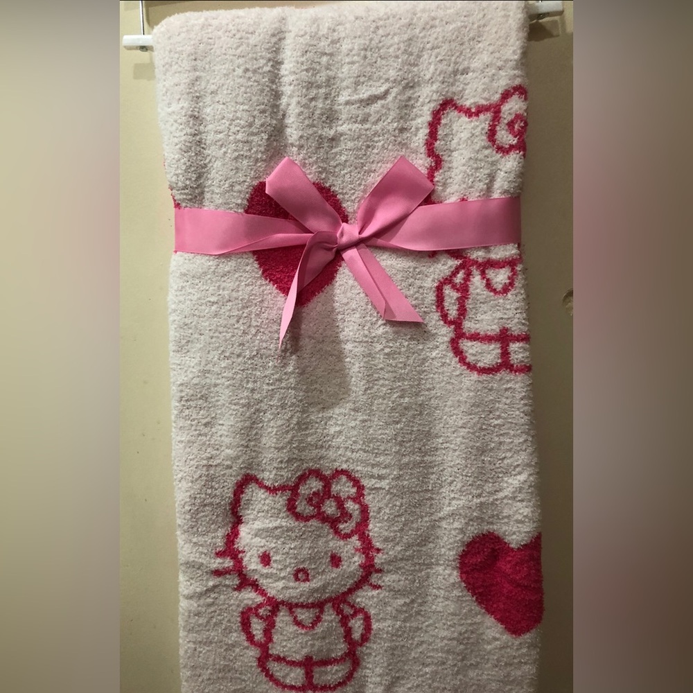 Hello Kitty Pink Sherpa Blanket